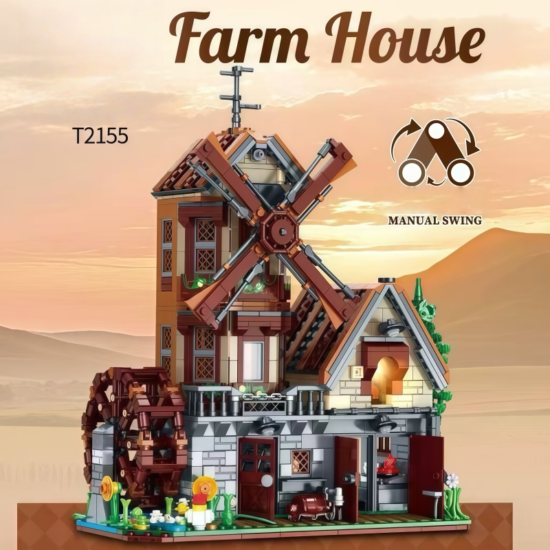 Interior Detailing Kit - European Style Windmill Cottage Building Blocks