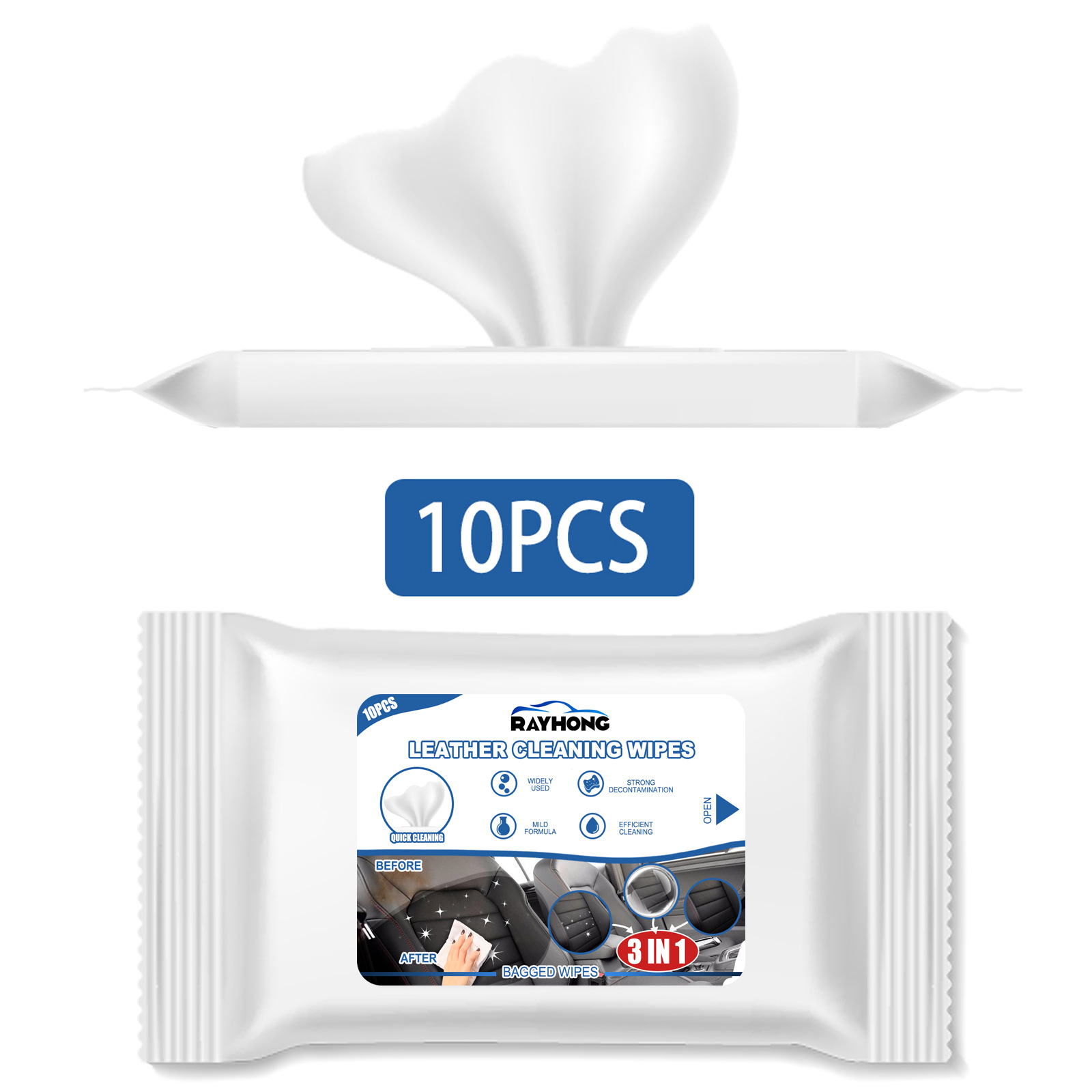 Car Leather Cleaning Wipes, Se - Dirt Brush Interior recension och pris