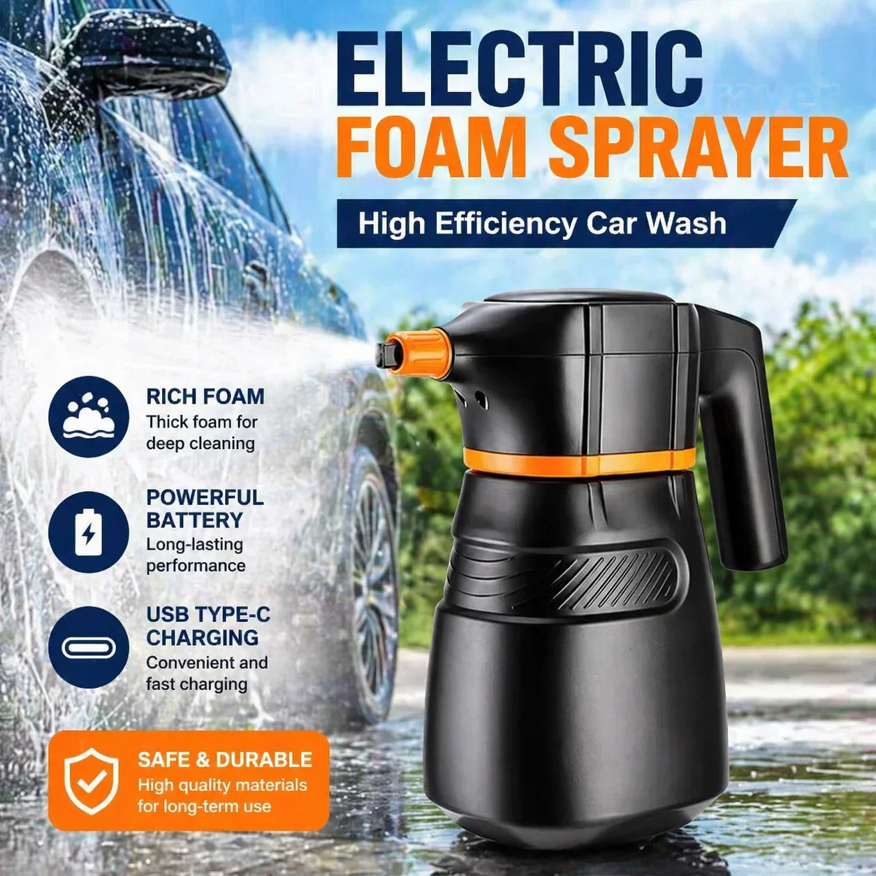 Electric Foam Sprayer Car Wash - Car Shampoo Ph recension och pris