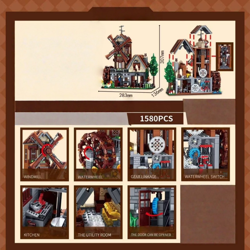 European Style Windmill Cottag - Interior Detailing Kit recension och pris