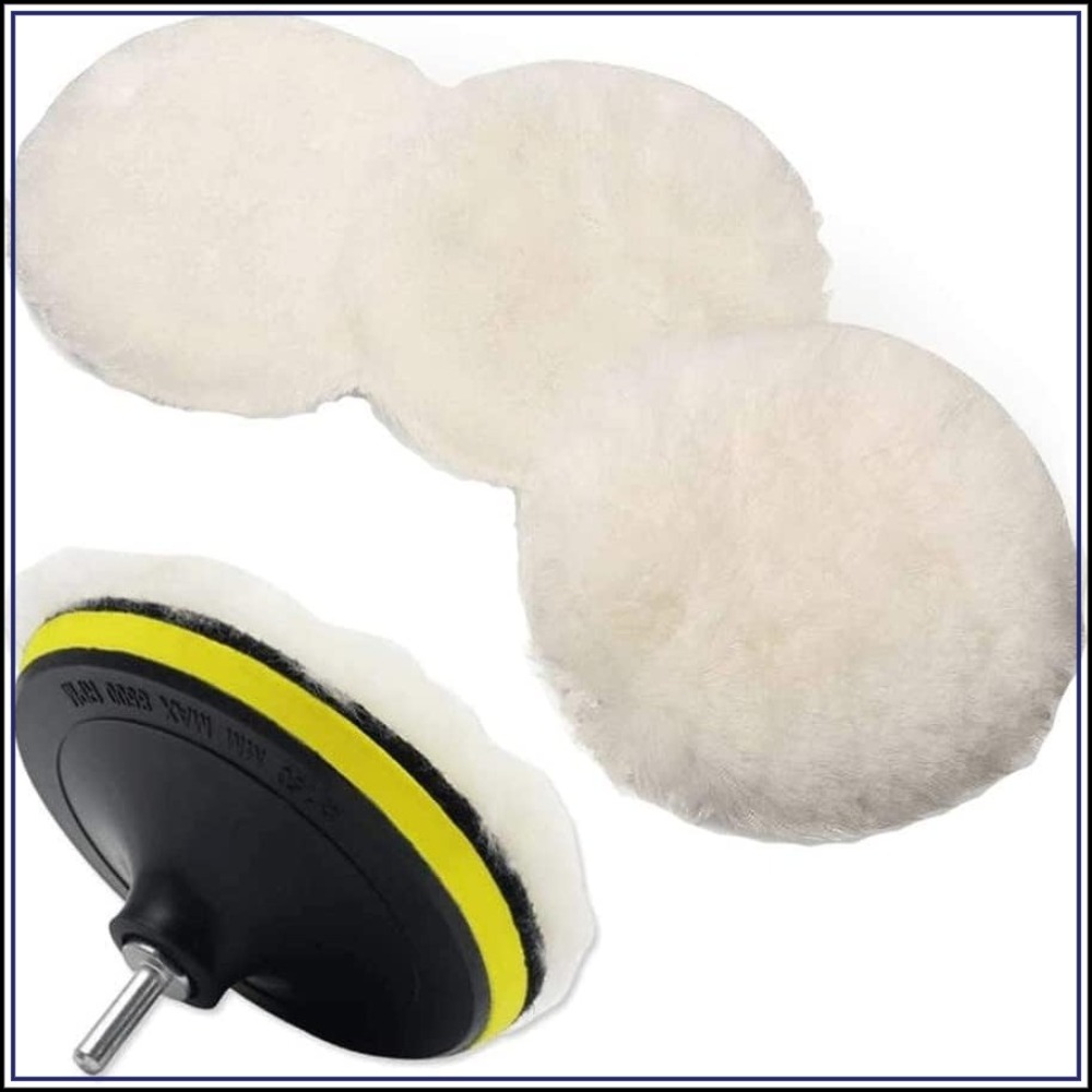 6 Pcs 5 Inch Wool Polishing Bu - Polish Pad Set Buffer recension och pris