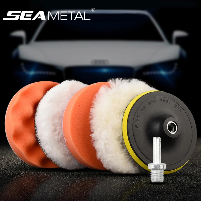 6pcs/set Car Polishing Sponge  - Polish Pad Set Buffer recension och pris